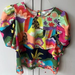 Crosby button back shirt